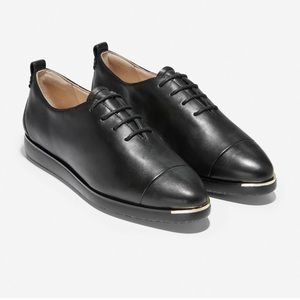 Cole Haan Women's Grand Ambition Black Lace-Up Sneaker with Box